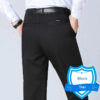 S3bcf10b5525c4eb19d668d12ee94c0c64.jpg New Arrival 100% Cotton Summer Autumn Men's Casual Pants Fashion Solid Black Beige Gentle Thicken Trousers Brand Smart Suit Pant