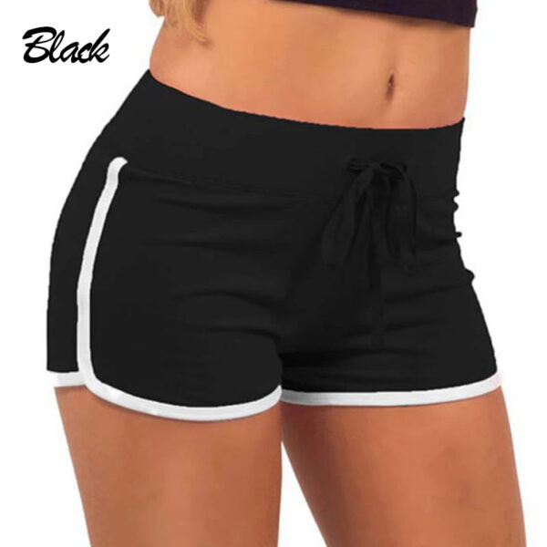 S3c06a4722dbc4ef6a9f9c89b6e6e36be2.jpg 1pc Women Sports Yoga Shorts Skinny Patchwork Casual Tight Shorts Fashion Sexy Summer Girls Running Short Pants Gym Hip Training