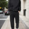 S3cea26d636144ed9bec6fa386ff0d1051.jpg Men's Autumn and Winter Solid Color Hoodie+jogging Pants Two-piece Set Fashionable Outdoor Casual Sportswear Men's Tracksuit