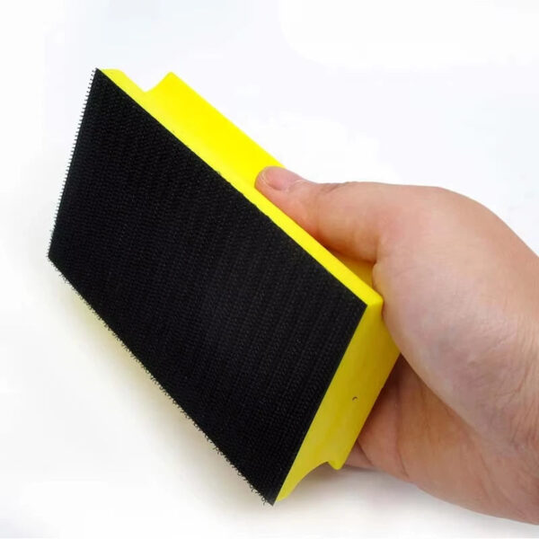 S3e261b2425f544a0931d6247b20243528.jpg Manual Grinding Block Pu Sanding Pad 71x120mm Polishing Pad Back Hook Loop Sanding Block for Wood Sanding