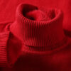 Men's Slim Fit Long Sleeve Turtleneck Sweater Anti-Pilling High Quality Knitted Solid Color Pullover Trendy Men's Clothing