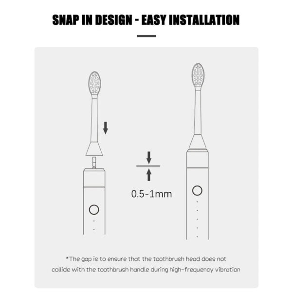 12 PCS for SOOCAS X3/X3U/X5 Brush Heads Replaceable Soft DuPont Sonic Electric Toothbrush Clean Brush Vacuum Bristle Nozzles