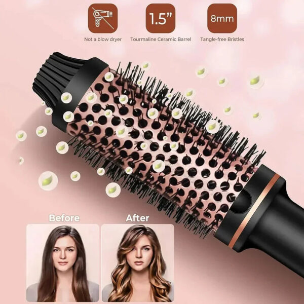 S3ed37984696444dc963b54de6672aedbS.jpg 3In1 Professional Ionic Hair Curler PTC Ceramic Straightener Curling Hair Styling Brush Anti-Scald Thermal Brush Curl Wand