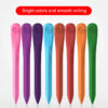 S3ee771f89cbf4bfa95c6eafe46c63503P.jpg 12/24 Colors Triangular Crayons Safe Non-toxic Colouring Pencil For Students Kids Children Stationery Drawing Toy Colouring Game