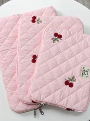 Embroidery Laptop Bag Case Macbook Air/Pro 13 14 15 15.6 16 Inch For Xiaomi Lenovo Dell Notebook Computer Laptop Sleeve Women