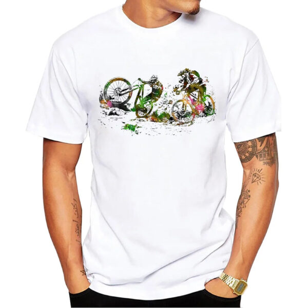 S3f76a677838f4c2daa404044ff510005O.jpg TEEHUB Vintage MTB Men T-Shirts Boy Riding Bicycle Print Short Sleeve T-Shirt Cycling Sport Tops Funny Retro Gravel Tees