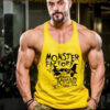 S3ffa144d5f2249f4b6b386e3a4bea64c1.jpg Gym T-shirts Suspenders Man Stringer Fitness Shirt Bodybuilding Shirt Men Top for Fitness Vests Men's Vest Sleeveless Sweatshirt