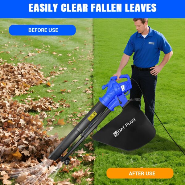 S3ffe87e0bf194b8ca608c53ae0b8576d5.jpg 3-in-1 Lightweight Leaf Blower, Garden Vacuum & Mulcher,for Easy Clearing of Leaves & Waste in Garden, Patio & Driveway