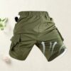 S400eafafac2f48719dccfea13e26af0dL.jpg Men's Cargo Shorts Multi Pocket Casual Sports Summer Bermuda Shorts Loose Outdoor Travel Comfortable Durable Men Short Pants
