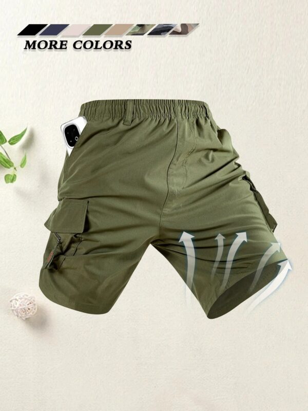 S400eafafac2f48719dccfea13e26af0dL.jpg Men's Cargo Shorts Multi Pocket Casual Sports Summer Bermuda Shorts Loose Outdoor Travel Comfortable Durable Men Short Pants