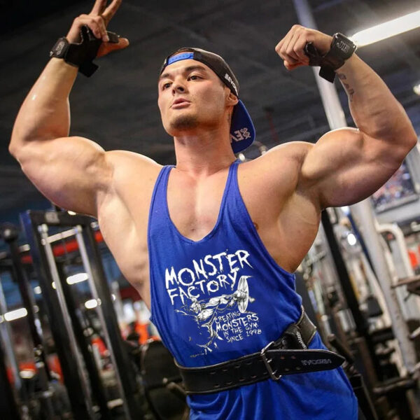 S40d72f694054466486a9400dc231bbffU.jpg Gym T-shirts Suspenders Man Stringer Fitness Shirt Bodybuilding Shirt Men Top for Fitness Vests Men's Vest Sleeveless Sweatshirt