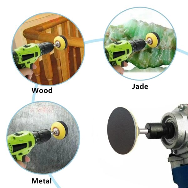 30Pcs Abralon Sanding Sponge Pad 2inch,Foam Hand Sander Block Wet Dry Sandpaper for Model Drywall Metal Wood Furniture Polishing