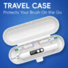 S4115e8ac6c6e45fca55e9263552230aeA.jpg Smart Electric Toothbrush, 4 Modes USB Charging Rechargeable Electric Toothbrushes, Fit for Oral B Electric Toothbrush Heads