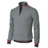 S412d8aad1c0c4b86abe4f36bca1e8f4fT.jpg Thickened version2025 Autumn and Winter Men's Quarter-Zip Sweater Pure Cotton Mock Neck Knit Long Sleeve Pullover Sweater 560G