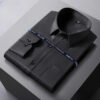 S41c88922318d4ec9b7c035eb503ecd84s.jpg Men Formal Shirt Long Sleeve Office Solid Color Anti-Wrinkle Fashion Business Pocket White Social Pocket Shirts 5XL 6XL 7XL