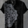 S42198951f1d1464eac77bc4147d780d2F.jpg 2025 Men's Mandala Flower Pattern Short Sleeve Shirt Summer Vintage New Linen Shirt men's Short Sleeve Leisure Holiday Streetwea