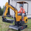 S426142e97e7c449db250f2d31bbd91c4X.jpg Crawler small excavator 1 tons 1.2 tons 1.6 tons Mini excavator enclosed cab custom color Mini Digger