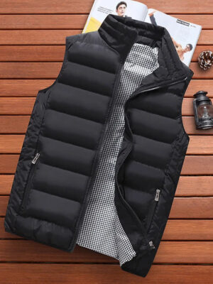 S42d7165d7033452c898262cf0b3916ddc.jpg Men Vest Windproof Vest Men Jacket Sleeveless Vest Winter Jacket Casual Coat Men down Cotton Warm Thicken Waistcoat thick gilet
