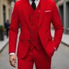 Classic Wedding Tuxedos Slim Fit Bridegroom For Men 3 Pieces Groomsmen Suit Male Formal Business Men Suits(Jacket+Vest+Pants)