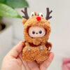 S4349f97368b647cd9931f352d8a8f9c2p.jpg Labubu Doll Clothes Baby Penguin Onesie Labubu 4.0 Idol Dolls 10cm Plush Doll'S Clothes Sitting Party Accessories 