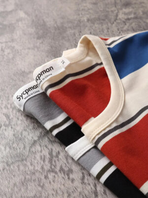 S4356ef35722e49f4b28564489eef5121o.jpg Y2K Loose Contrast Color Short Sleeve Striped T-shirts Couples Men Summer Tops Clothes Clothing Streetwear Unisex Tees