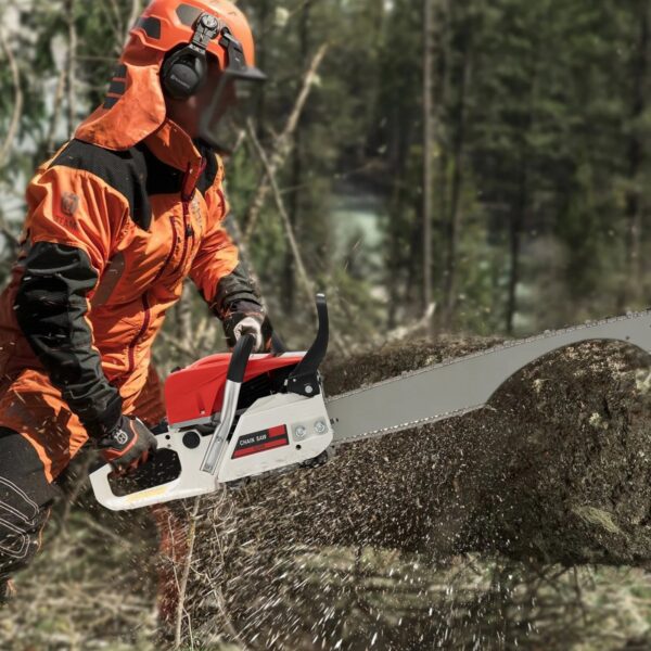 2-Stroke Engine Gas-Powered Chainsaw, 52CC Gasoline Chainsaw, 22 Inch Chainsaw Cutting Wood Gas Sawing