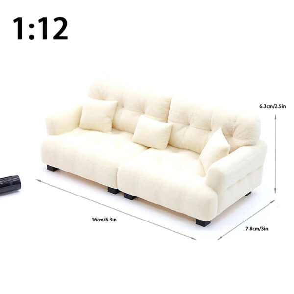 S43a410e3cf284a08ae1eede078dc84a2V.jpg Dollhouse Simulation Flocking Sofa Model Dollhouse Mini Living Room Furniture Decoration Accessories Pretend Play Toys