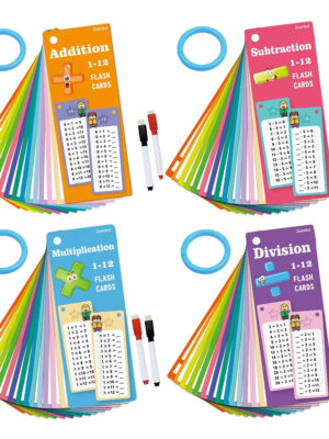 S43fb9872f3914c7dbfbf8d07d82b7758N.jpg 15Pcs/set Math Addition Subtraction Multiplication Division Erasable Reusable Number Learning Cards Children's Math Teaching Aid