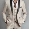 S450a2db8fa844e6ab7997ad1e068e248A.jpg Elegant Men's Suit Sets- Slim Fit Tuxedo Set for Weddings & Formal Occasions, Black Suit