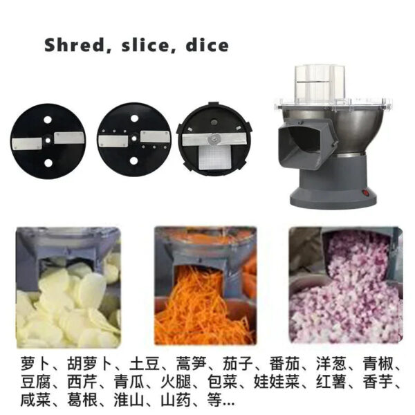 S45e142eec47e43b98a0ca360233881e2V.jpg 110V/220VMultifunctional Vegetable Carrot Potato Dicing Machine Cutter Slicer Commercial Dicing Machine Small Electric Slicer