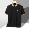 Luxury brand logo short sleeve polo shirt men summer new high-end silk cotton breathable Paul T-shirt fashion casual men's wear