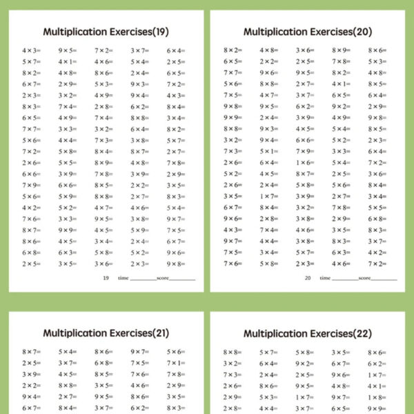 S469c0c526a9348f386c174e3f0988980P.jpg Children's math workbooks, multiplication and division practice books, arithmetic cards, school supplies, student math learning