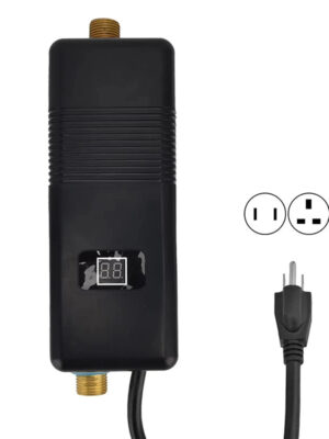 3000W Instant Electric Water Heater for Home Bathroom Kitchen Washroom Camping Black Bathroom Water Heater Electric Water Heater