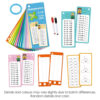 15Pcs/set Math Addition Subtraction Multiplication Division Erasable Reusable Number Learning Cards Children's Math Teaching Aid
