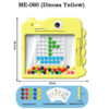 S4a2771b394b24e1399e01059edecafa1j.jpg Kids Magnetic Drawing Board Yellow Duck Dinosaur Writing Board Creative Drawing Booklets Pattern Educational Montessori Toy Gift