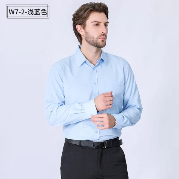 S4ac1a7e9ce334527b639457929ce3405h.jpg American size men's shirt long sleeve spring/summer formal business casual wear high quality fashion solid color plus size