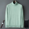 S4aced8a01cbb483e8d6811ff9e59fd20L.jpg 100% Male Mink Cashmere Sweater Solid Color Turtleneck Thick Autumn And Winter Loose Large Size Turtleneck Wool Bottoming Shirt