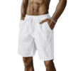 S4b0dbad9aa754e9fbbb297531ae7b733q.jpg Summer New Men's Breathable Shorts Hawaii Beach Short Pants Male Solid Color Trousers Loose Lightweight Short Streetwear