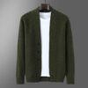 S4b89efd762e6430abb6c5a749f619b18p.jpg 2025 Autumn Winter New Thick Cardigan 100% Pure Wool Men's Versatile Jacket V-Neck Loose Casual Highend Knitted Cashmere Sweater