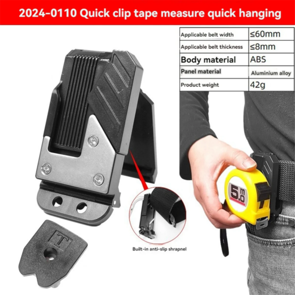 S4b92da4b6e9d4259b6527b1d1e4c5ba5E.png Sale Electric Drill Tape Belt Tape Measure Holder Hanger Holder Clip-on Tape Measure Holder for Belt Tape Measure