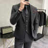 S4b9f74e1a52248c48869fc10c9dfdf63C.jpg ( Jacket + Vest + Pants ) High-end Brand Boutique Fashion Solid Color Mens Casual Business Suit 3Piece Set Groom Wedding Dress