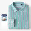 S4bcb3b75d17d42a0b2492f821e2c1030G.jpg New 100% Pure Cotton Oxford Men's Plaid Shirts Male Business Casual High Quality Long sleeve Shirt for Men Pocket Shirt S-5XL