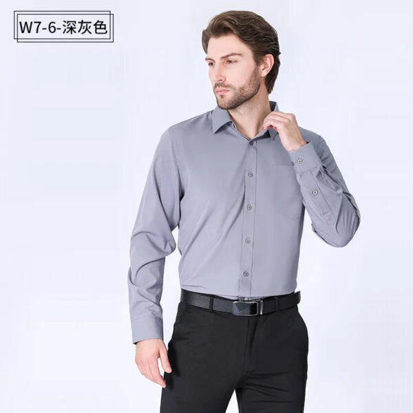 S4be15ef8438141a08d92a68c944c63faC.jpg American size men's shirt long sleeve spring/summer formal business casual wear high quality fashion solid color plus size