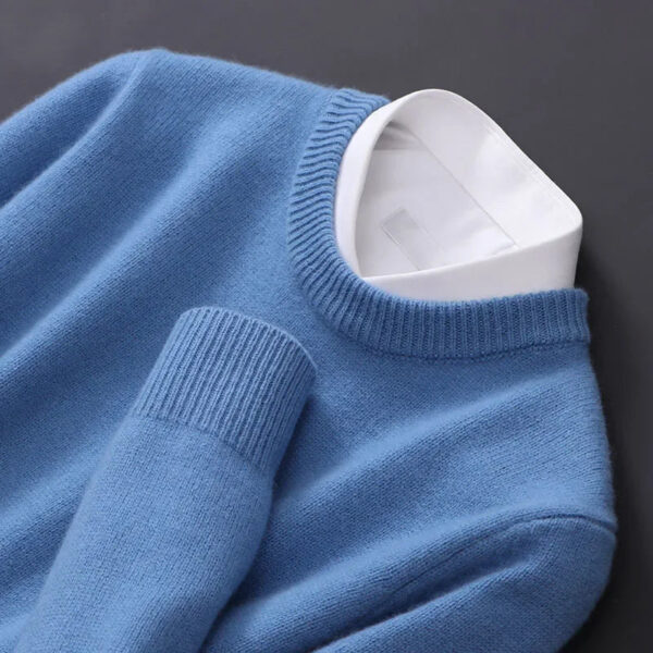 S4c4df0b2e6e1437689d60e37ec2249c5W.jpg Hot Sale Cashmere Men's Sweater O-Neck Knitted Jumpers Long Sleeve Male Pullover Soft Warm Woolen Fashion Clothing Big Size