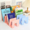 Desktop Four Grid Bookshelf Student Book Storage Bookshelf For Office Documents File Bag For Books Stationery Organize Supplies