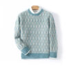 Men's New Pullover O-neck Sweater Casual Knitted Long sleeved 100% Pure Wool Men's Sweater Comfortable and Warm WOTEEWS brand