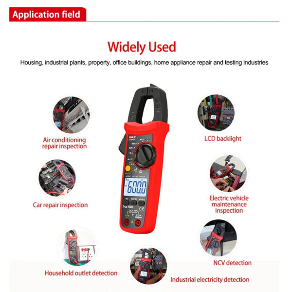 S4f238ad540ab4860b8c81241ac1bfd6bZ.jpg UNI-T UT202F UT204R Digital Clamp Meter AC DC Current Amperometric Clamp Voltammeter True RMS Voltage Tester Frequency Meter