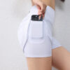 S4f6bbb41cedd4249a055482c4bdb7aeeb.jpg quick-drying women's running shorts sports layer elastic waist active sports shorts with pockets yoga shorts