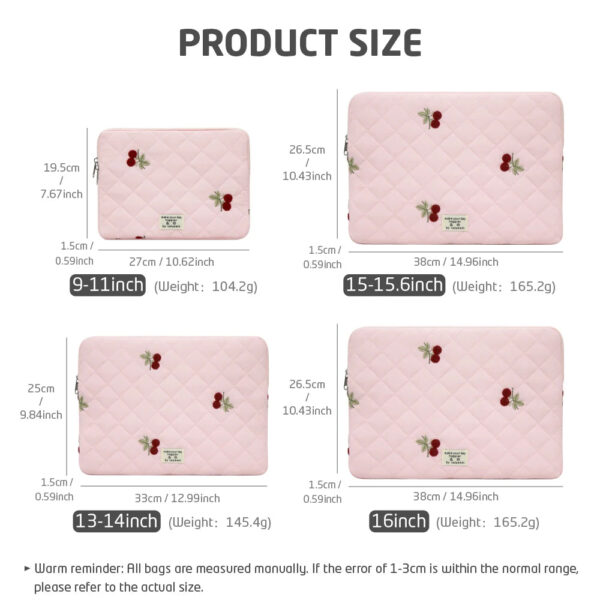 S4f7d63850c504b489458aa75463bd031b.jpg Embroidery Laptop Bag Case Macbook Air/Pro 13 14 15 15.6 16 Inch For Xiaomi Lenovo Dell Notebook Computer Laptop Sleeve Women