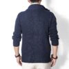 Cardigan Solid Men Single Breasted Sweater Turn Down Collar Sweaters Long Sleeve Loose Fit High Street Buttons Slight Strech
